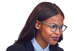 woman wearing glasses